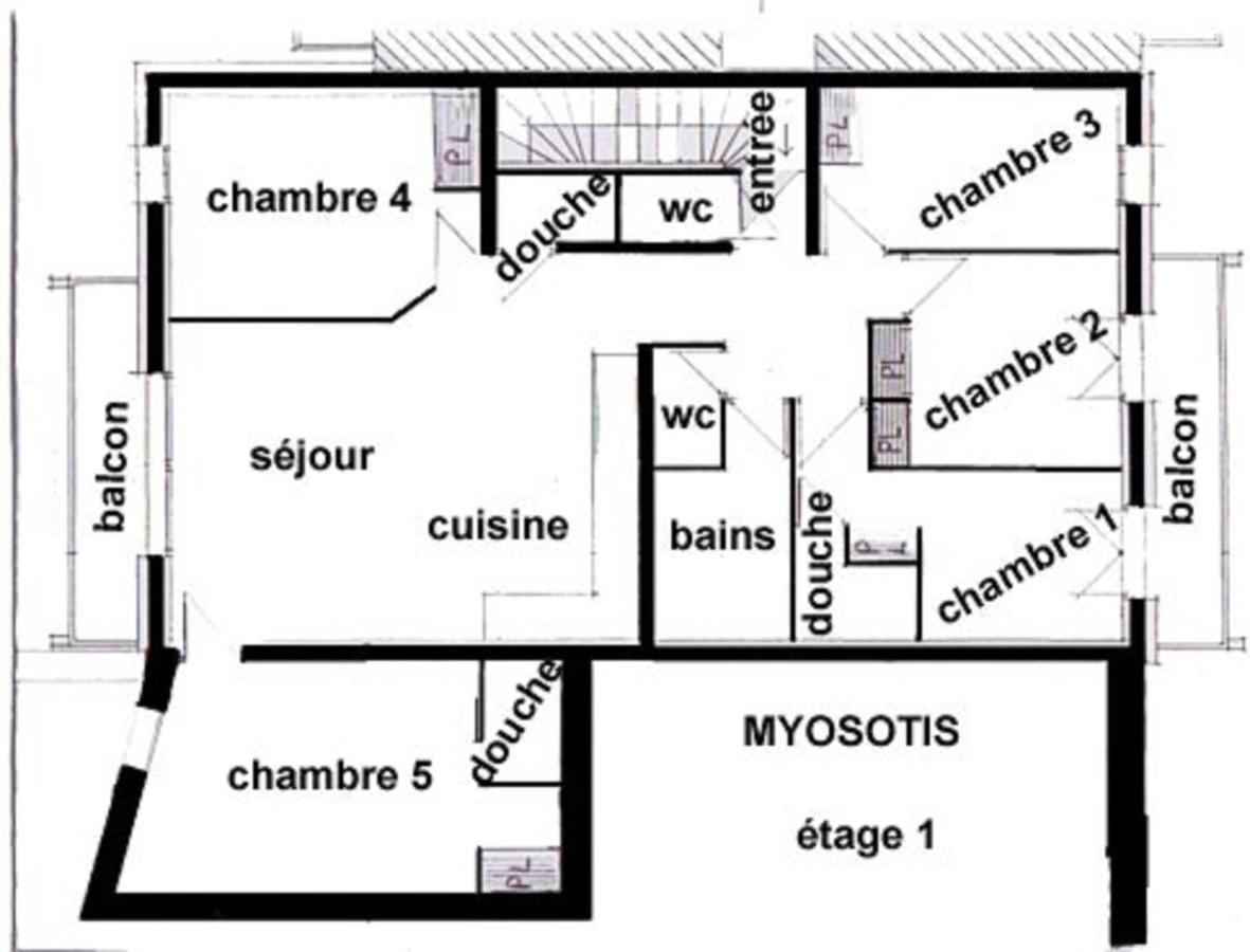 Appartement Myosotis Pour 10 Personnes سان-مارتن-دي-بيفيل المظهر الخارجي الصورة